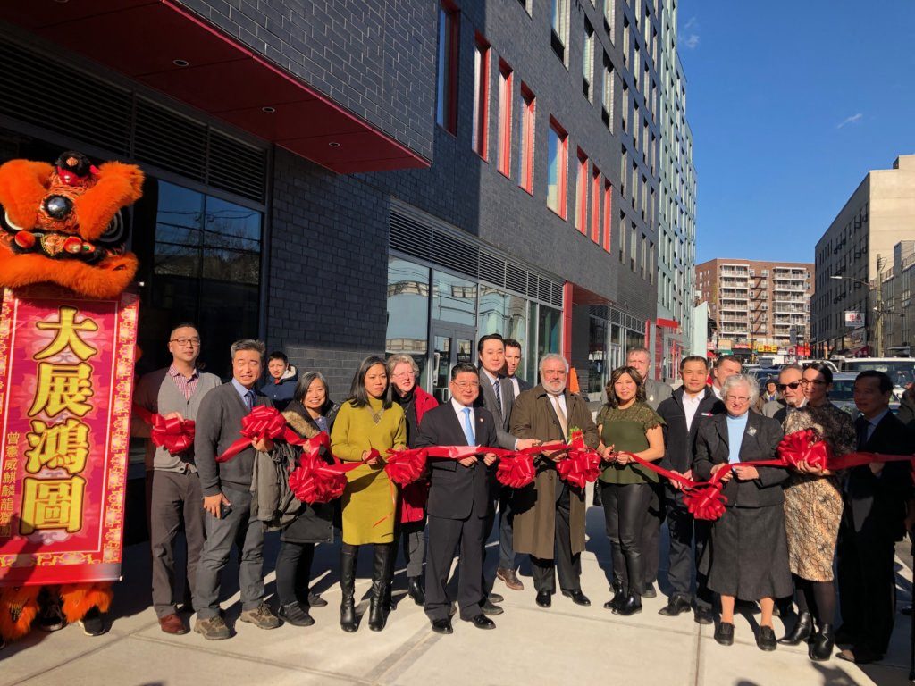One Flushing-Ribbon Cutting